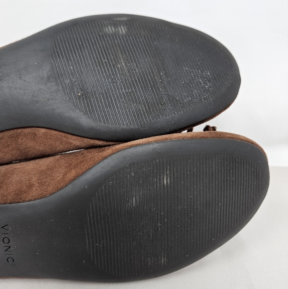 Vionic Callisto Womens Ballet Flats Brown Suede Slip On Casual Comfort - Picture 7 of 11